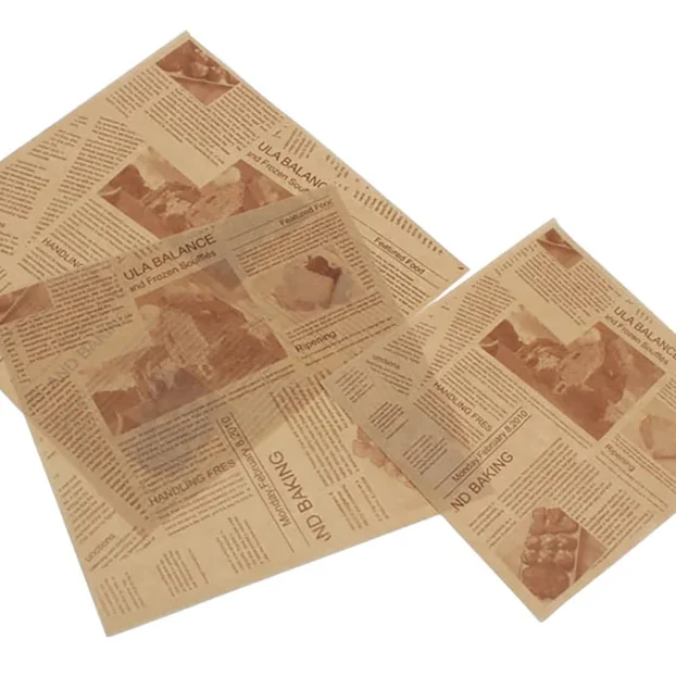 2021 popular customized printing raw food grade soft burger patty press boxes waxed patty paper