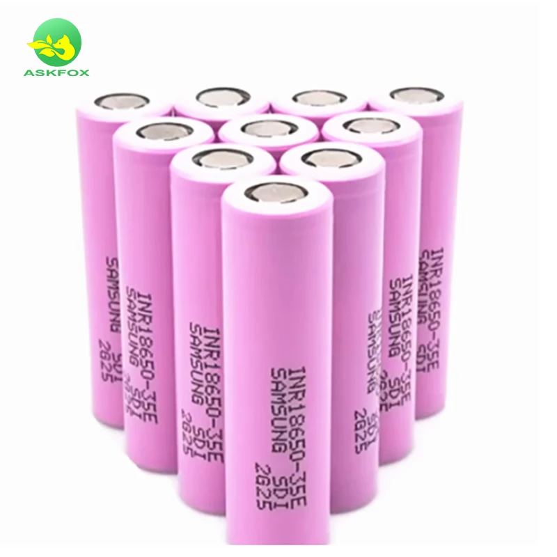 For Samsung 3500mah Rechargeable Battery 18650 Li Ion Battery 35e 3500mah Rechargeable Battery 3.7v For Samsung