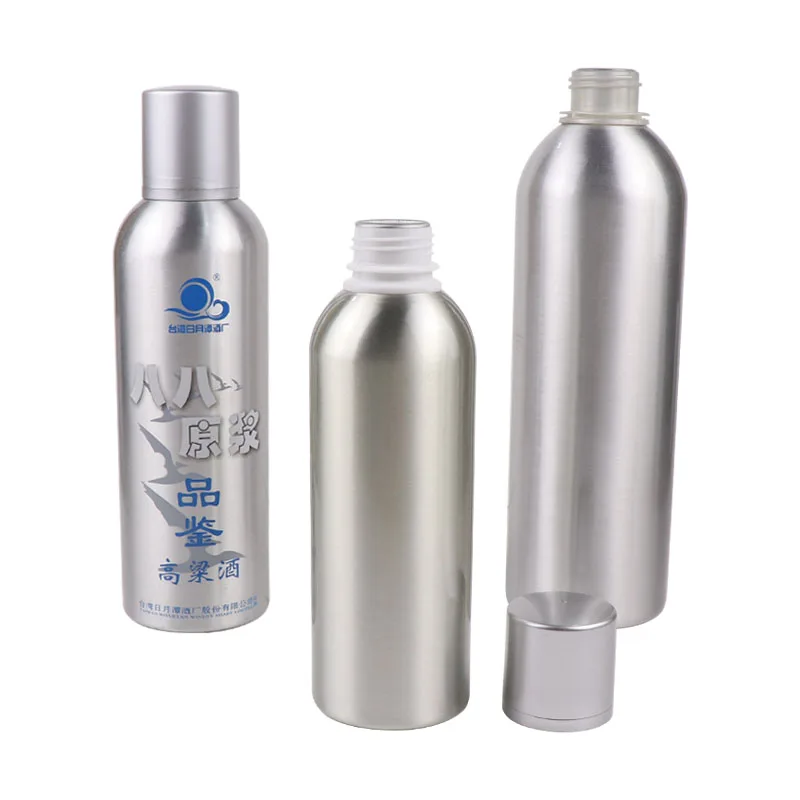 Алюминиевая бутылка для горячего тиснения спиртовых напитков и высококачественная Экологически чистая бутылка для водки на заказ 500 мл 750 мл