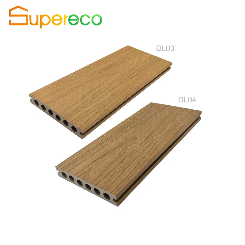 High Quality WPC Decking Waterproof Wood Design Outdoor Floor  & Exterior Teak & Plastic Material