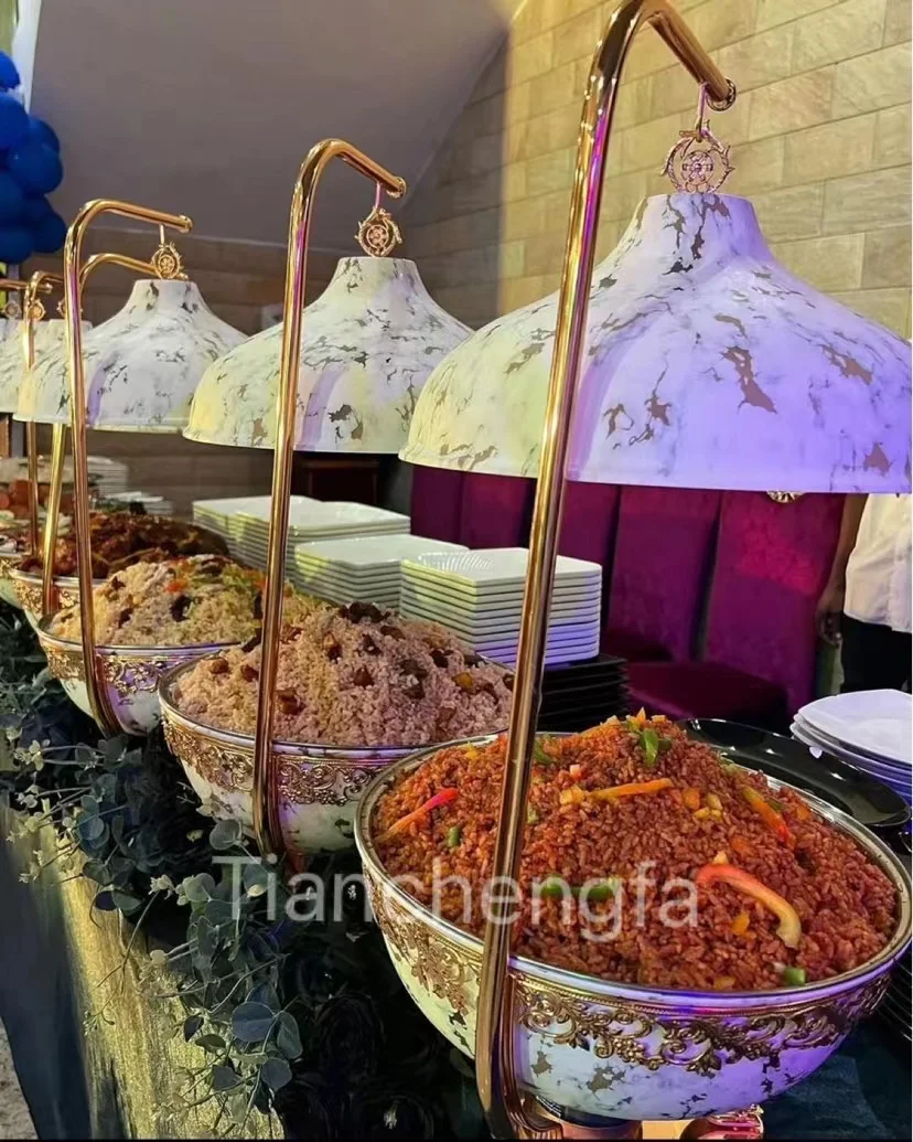 Factory Price Food Warmer For Wedding Party Commercial Catering Equipment Chafing Dishes Hotel Heating Food Chefing Dish