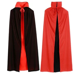 Hot Sale Halloween Vampire Kids Adult Costumes Cosplay Cloak Cape Prop Dual-Layer Masquerade Supplies
