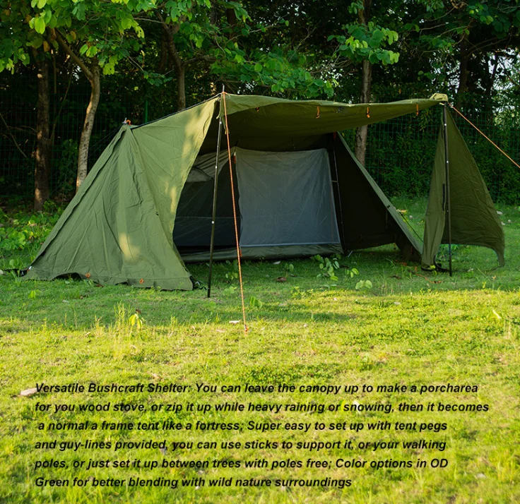 Portable Sun Protection and Rain Enhanced Shade Shelter Outdoor Camping 2 Person Tent Camping Tents Waterproof canopy