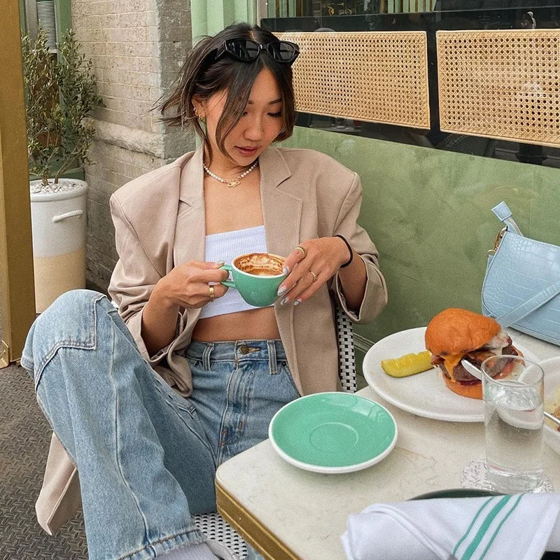 
Fashion Ladies Women Elegant Autumn Suit Blazer Classic Turn Down Collar Women Jacket Blazer Coat Women 