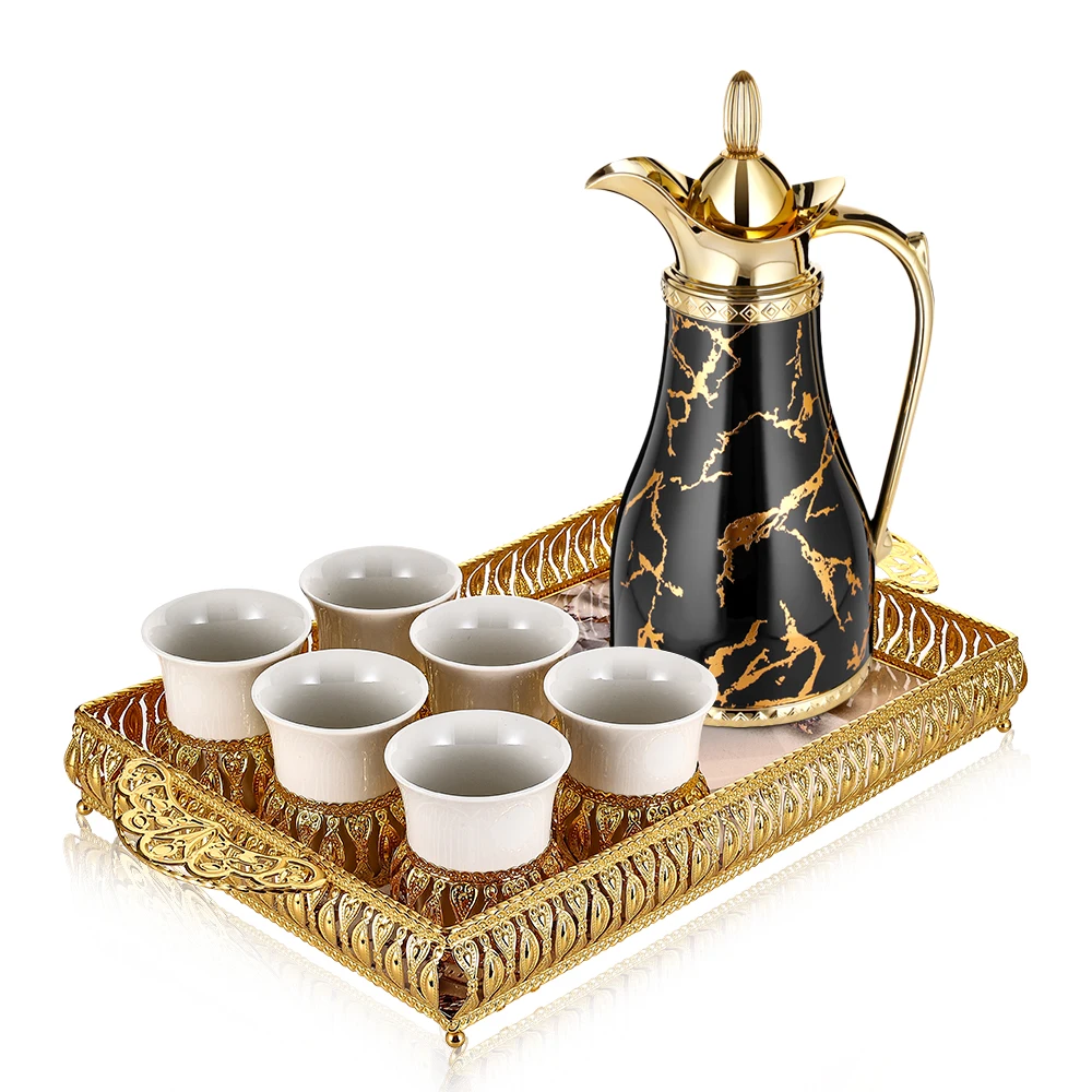 Ready to Ship Manufacturer Arabic insulated 1L Thermos Flask Vacuum Coffee water tea Pot for Drinking Hot for Home Use