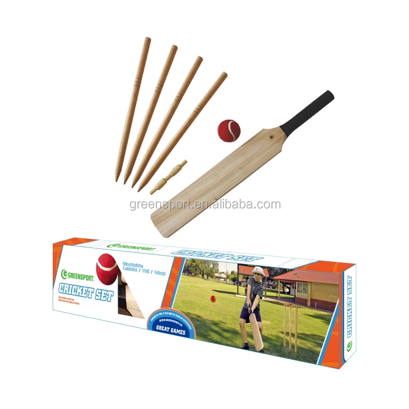  Деревянная бита для крикета с мячом бейсбольных игр GREENSPORT GSSS108C CN;YUN