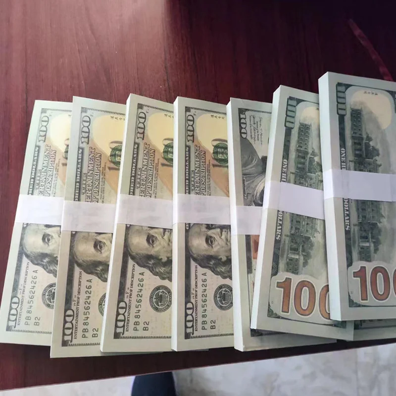 Paper Props 100 US Dollar Bank Ancestor Money Notes Movie Prop Money Euro Party Game Supplies High Quality Prop Money