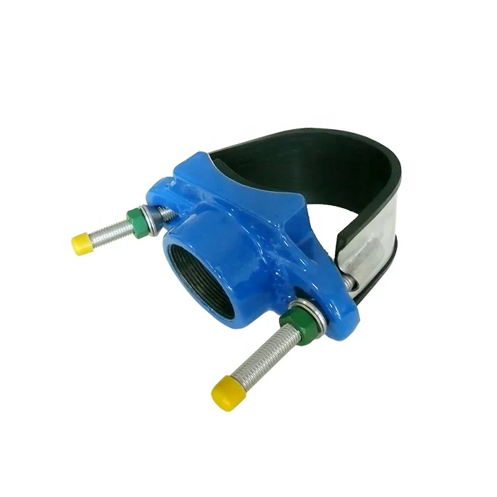 Saddle Tapping with Stainless Steel Bend for Ductile Cast Iron Pipe / Steel pipe / Plastic PVC Pipe