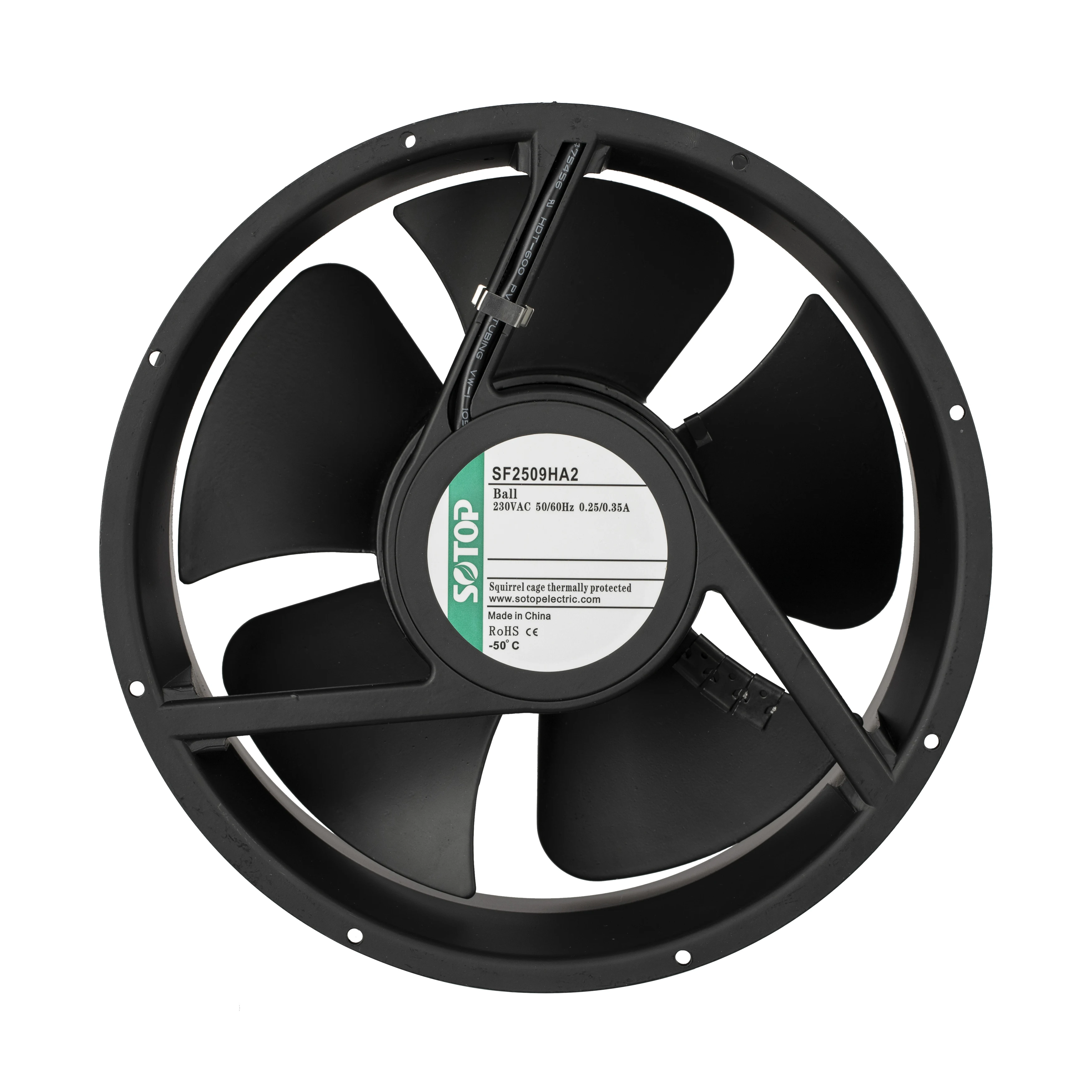 China factory supplier round AXIAL FAN 255x89mm Portable High-Speed Ventilation Fan for Wind Power