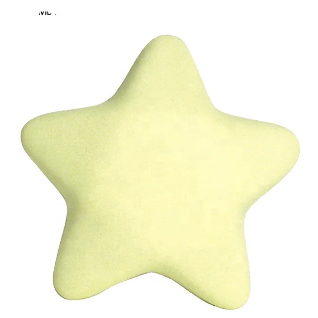 Factory price promotion gift star shape pu stress toy glow in the dark ball