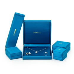 Атласная коробка с логотипом на заказ, коробка с кольцами, ювелирные изделия, ожерелье для упаковки ювелирных изделий