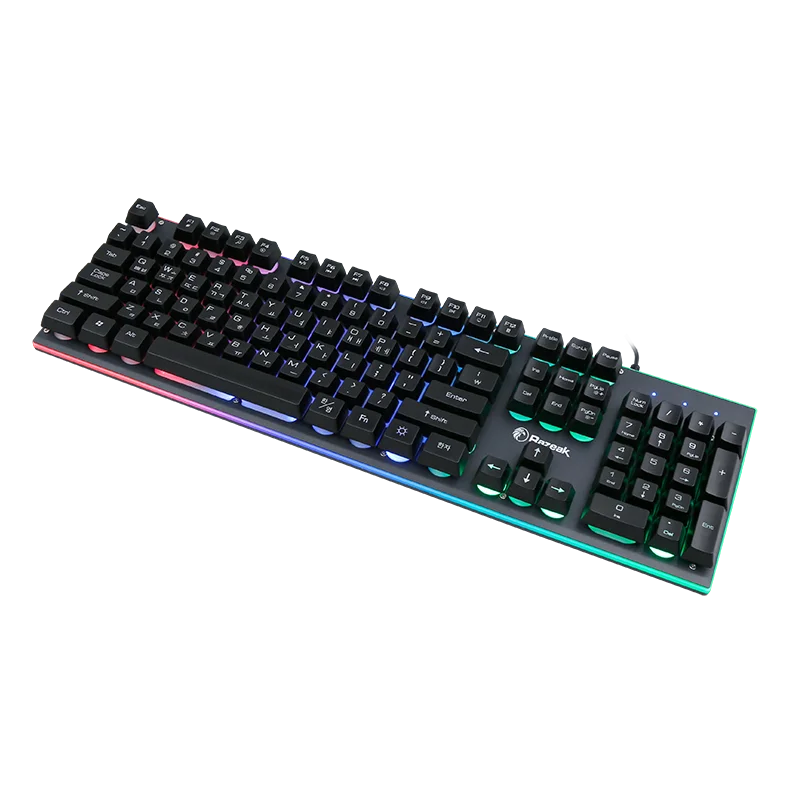 Factory Wholesale Mechanical Feel RGB 104 Keys Office PC Laser Wired Professional Gaming Keyboard