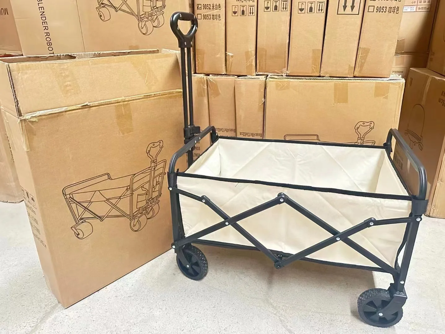 Garden folding carry wheelbarrow portable carriage for beach camping outdoor activities