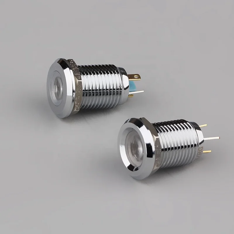 12-30mm Metal or Plastic DC 24v Waterproof LED Indicator Light