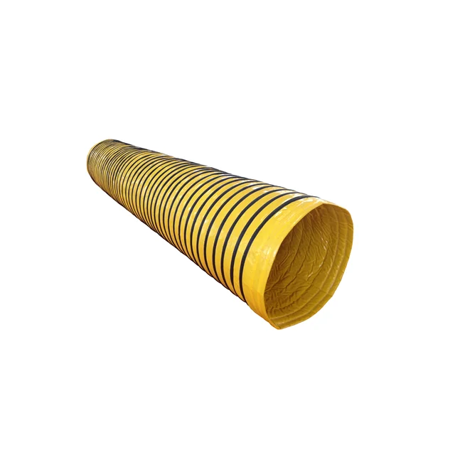 Three-ply PVC insulated flexible duct for ground support in aviation and aerospace