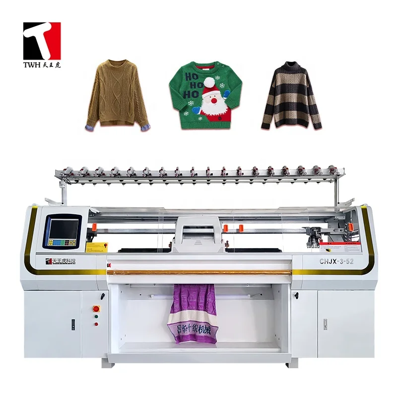 ТВ/ч три системы компьютерным управлением кровать жаккард плоский свитер шарф шапка вязальные машины свитер вязальных машин по производству носков
