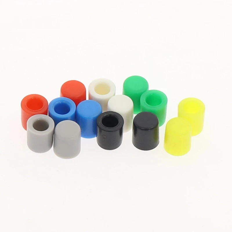 Free shopping 7 Color Plastic Cap Hat Kits G62 for 6*6mm Tactile Push Button Switch Lid Cover