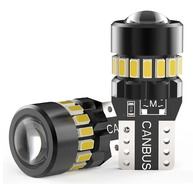 T10 Canbus Car Interior LED Light Bulb W5W 4014 Chips 18SMD Non-Polarity License Plate Light 10-18V Exterior Accessories