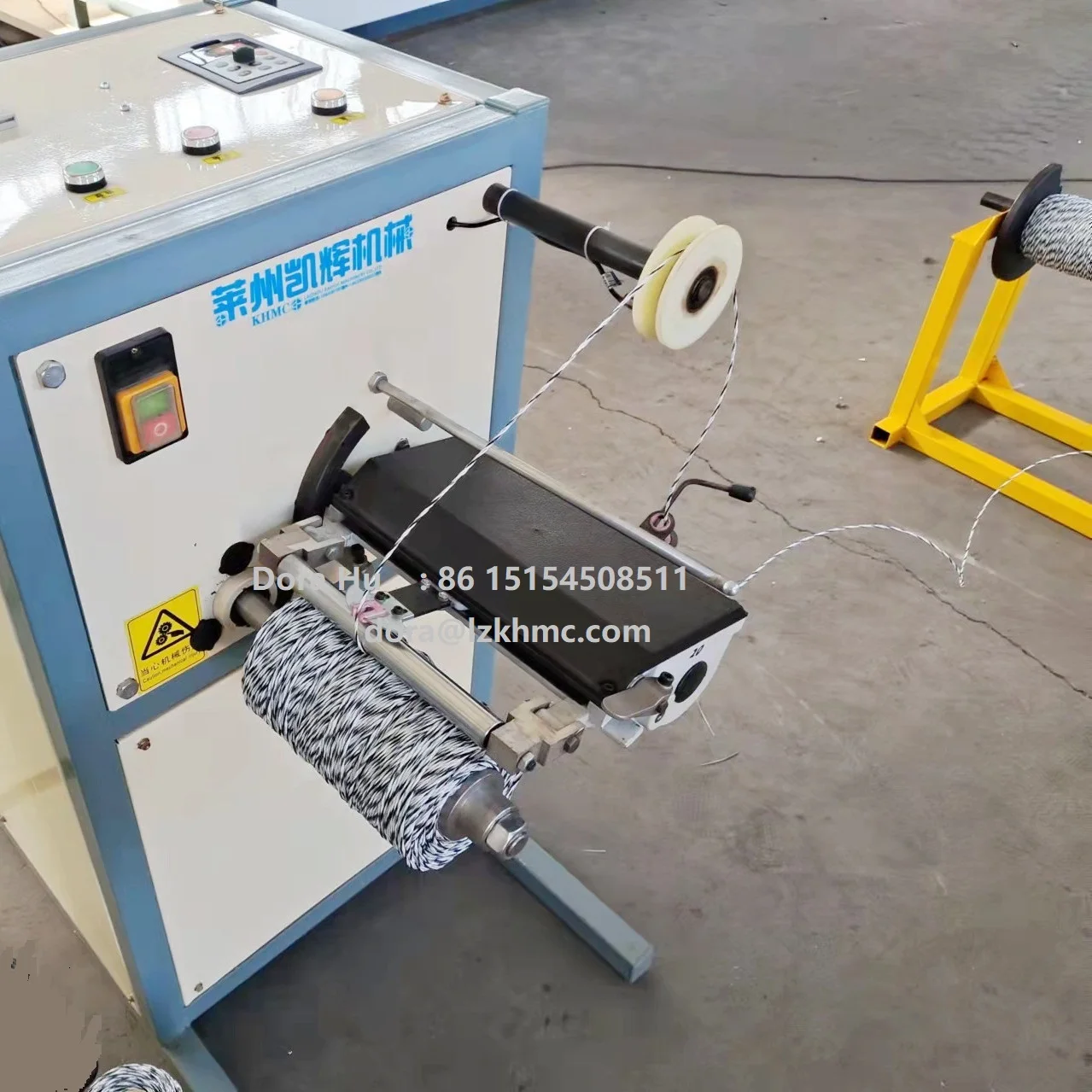 PP fibrillated tape thread rolling machinery raffia packing twine spool winder