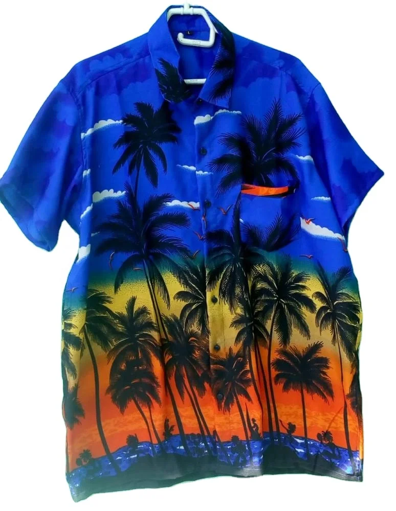 Повседневная гавайская рубашка