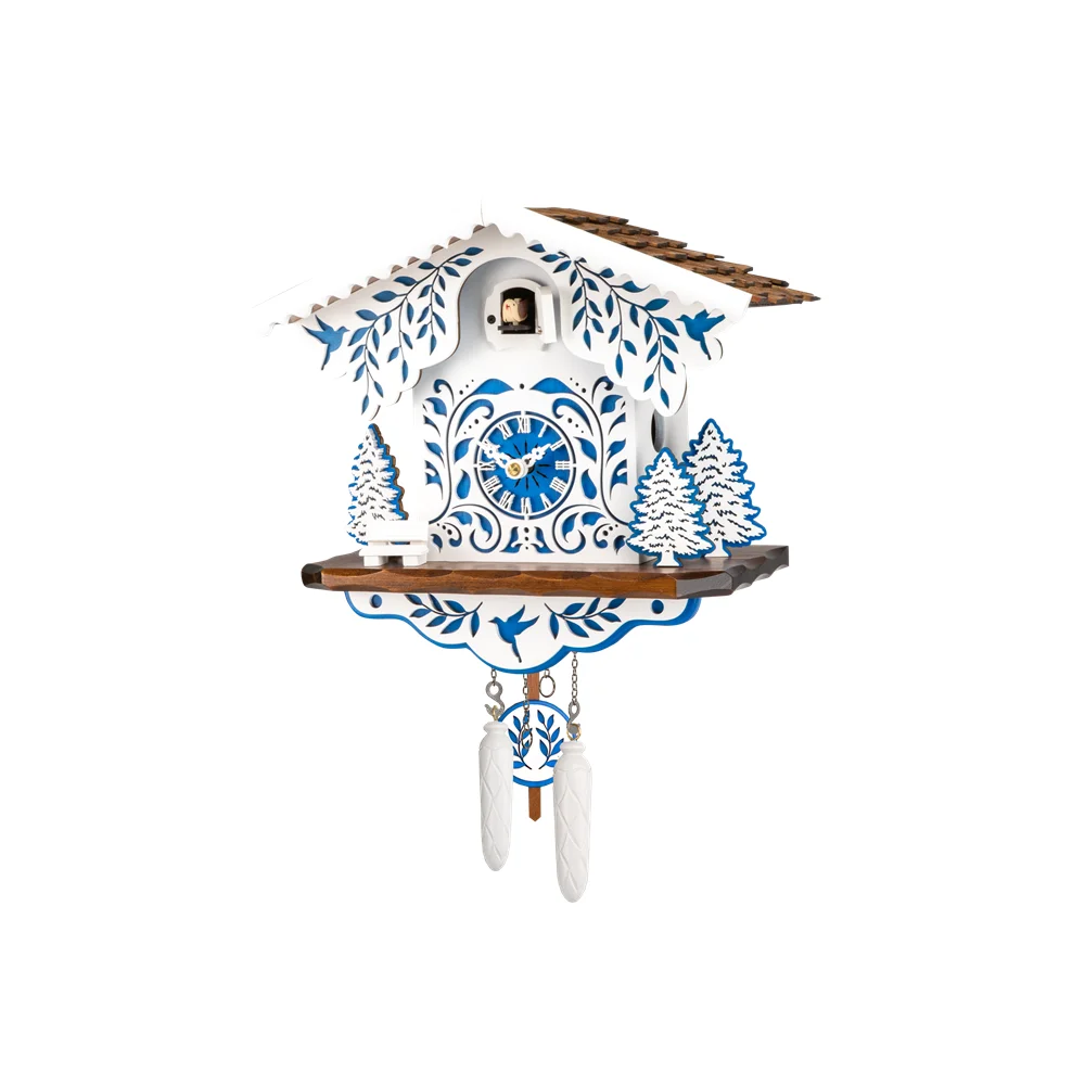 Best Sale Made In Germany Color Highlights Wooden Cuckoo Clock With Filigree Decor With Music