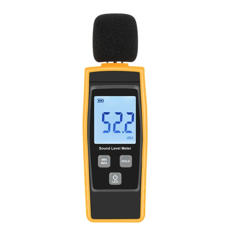 LCD Digital Sound Level Meter DB Meters 30-130dBA Noise Volume Measuring Tool Decibel Monitoring Tester with Max/Min/Data Hold M