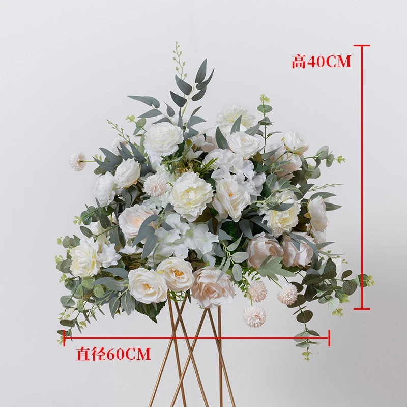 YN Large road guide flower bulk silk flower wedding artificial decoration plants flower ball centerpieces for wedding