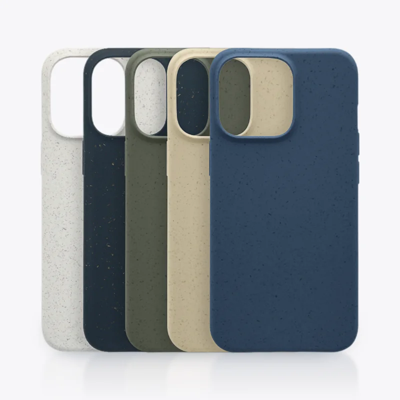 Biodegradable Eco-friendly Wheat Straw Material Full Degradable Custom Sublimation Mobile Phone Cases Phone Case