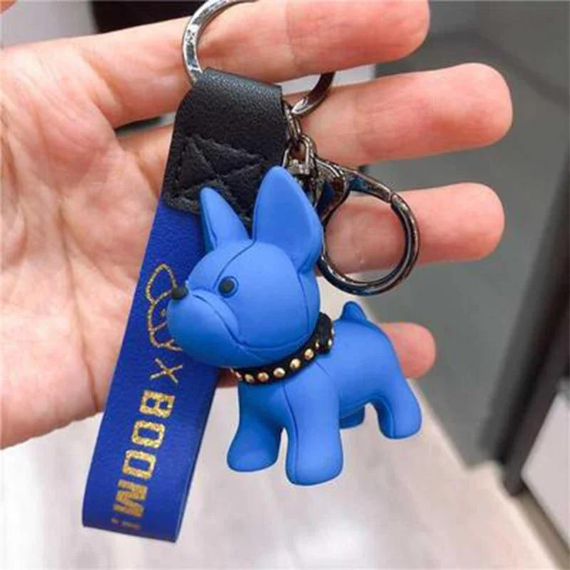 Cartoon Keychain Cute Pit Bull Shiba Inu Doll Key Chain Creative Law Fighting Dog Bag Pendant