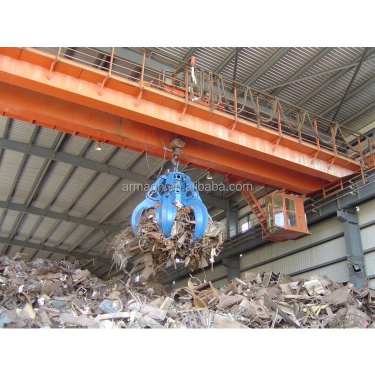 Lifting and hanging grab bucket for garbage disposal site two petal multi petal lifting grab bucket
