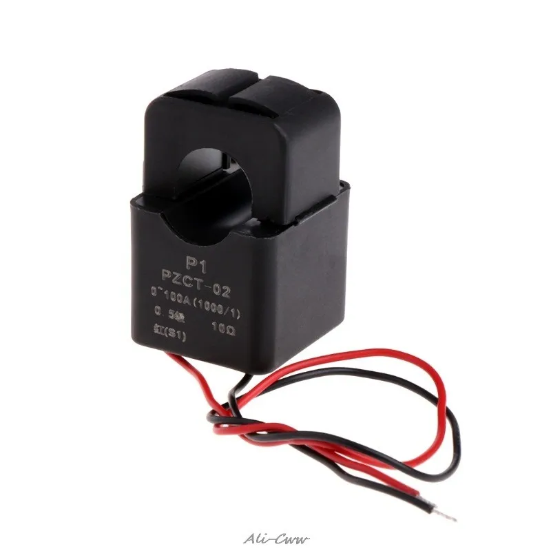 Factory 100A/100mA For Electricity Meters Coil CT Open CT  AC PZCT-02 Split Core Current Transformer