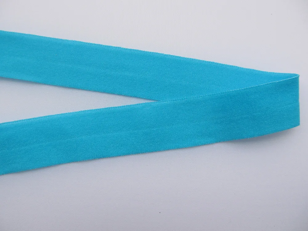 Hot sale custom colors 20mm lycra tape fold over elastic binding tape for down jacket