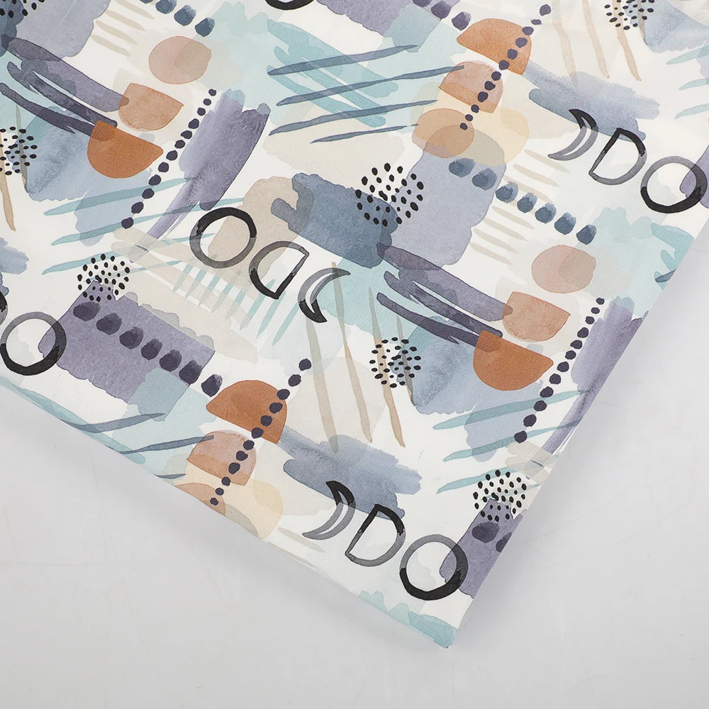 Soft digital printing custom printed 100% cotton satin liberty London fabric