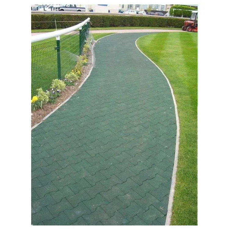 Waterproof Anti Slip Dog Bone Rubber Tiles Pavers