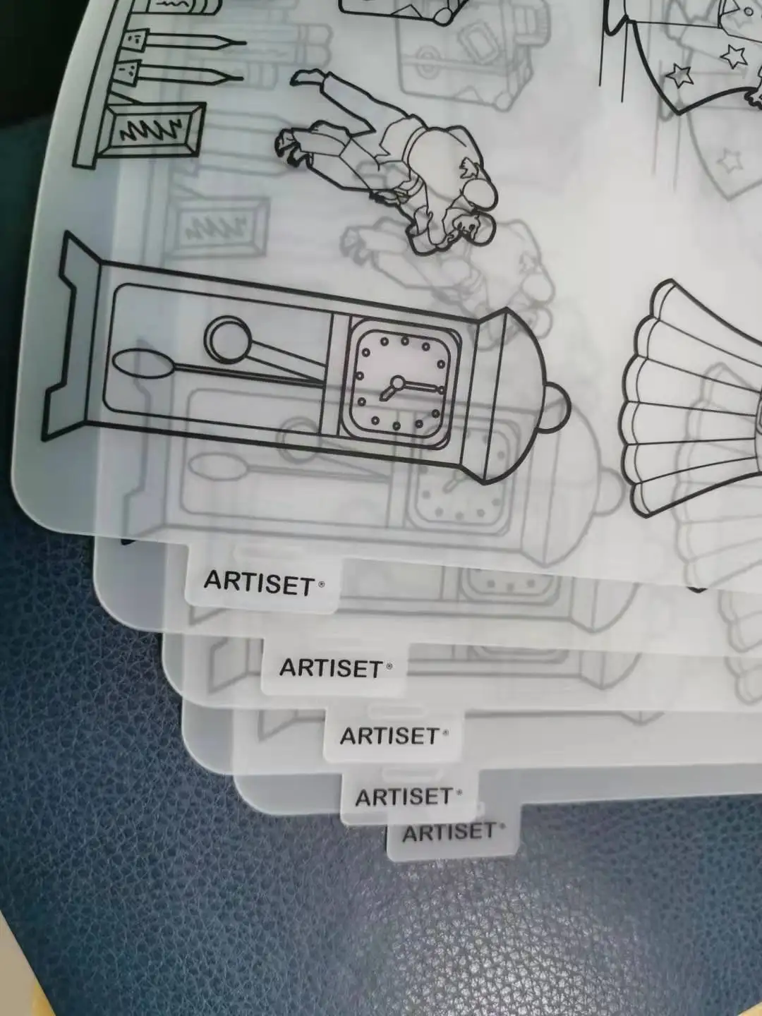 Customized design for baby drawing and Kitchen silicone Placemat with Marker