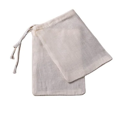 China manufacturers suppliers drawstring cloth cotton muslin tea bags