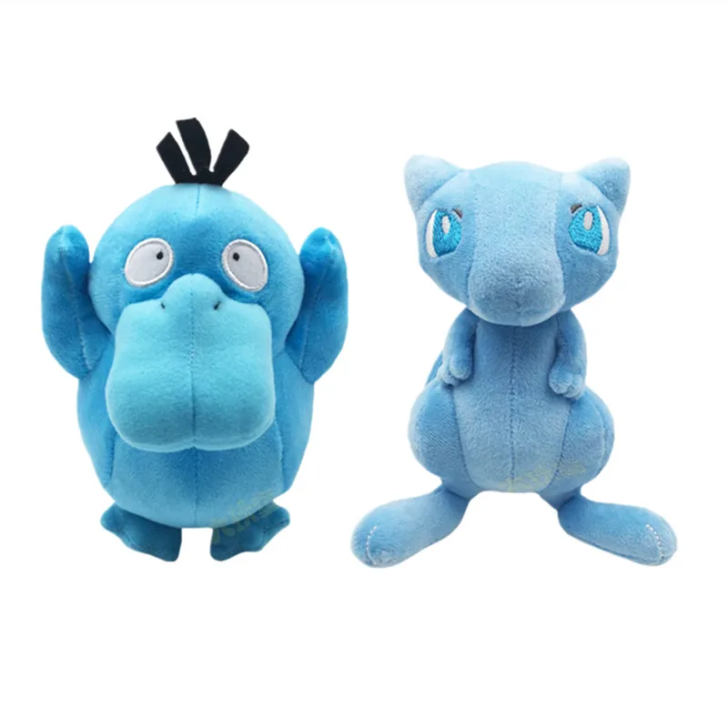 Heterochromia Psyduck Mew Plush Doll Toy Mewtwo Blue Mew Golduck Plush Doll