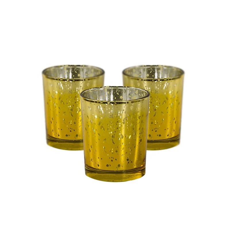 Pumpkin Shaped Crystal Glass Candle Jar