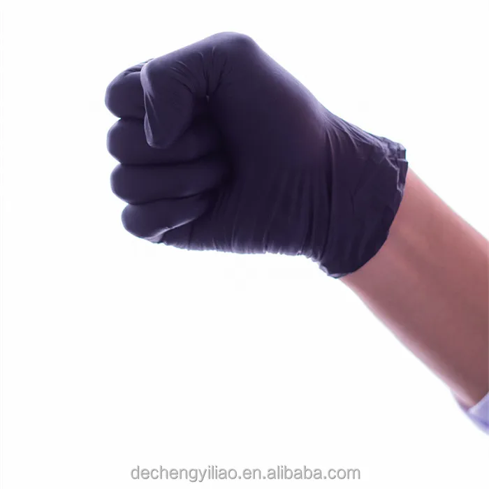 Good Quality Disposable Nitrile Gloves  Powder Free Black Hair Dye