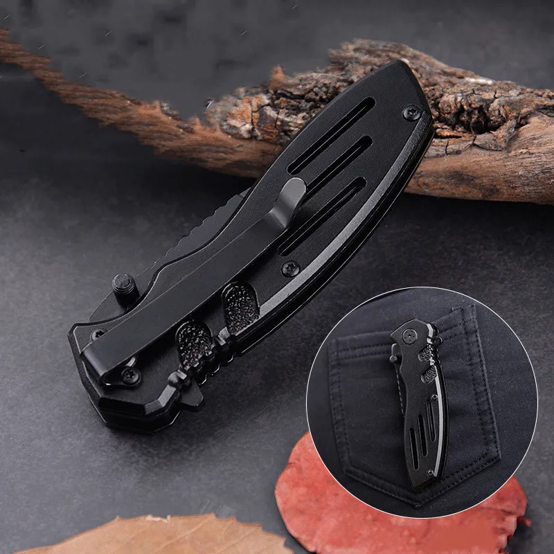 Custom Design Small Lightweight Folding Hunting Survival Tactical Pocket Knife carbon Steel Camping Knife