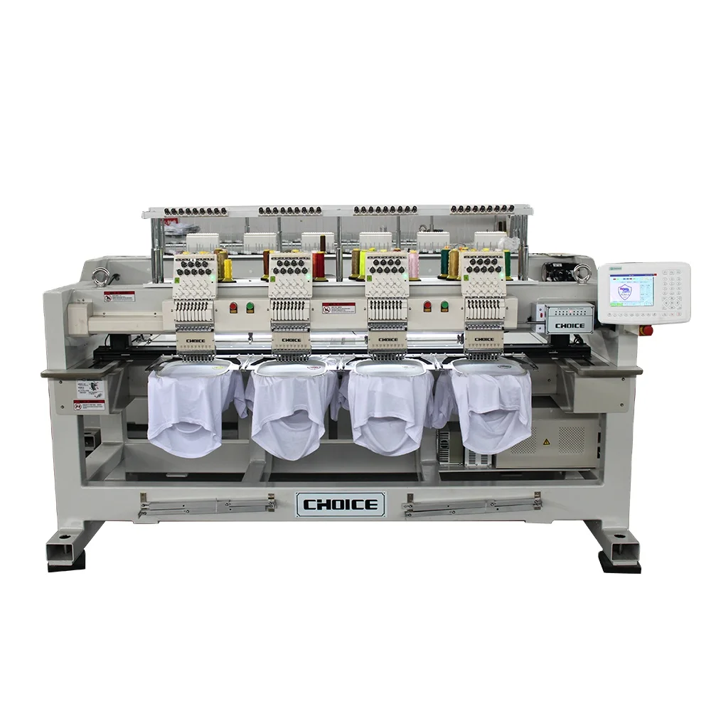  Цифровая швейная машина для вышивки одежды Golden Choice GC0904E с 4 головками и 9 иглами большого