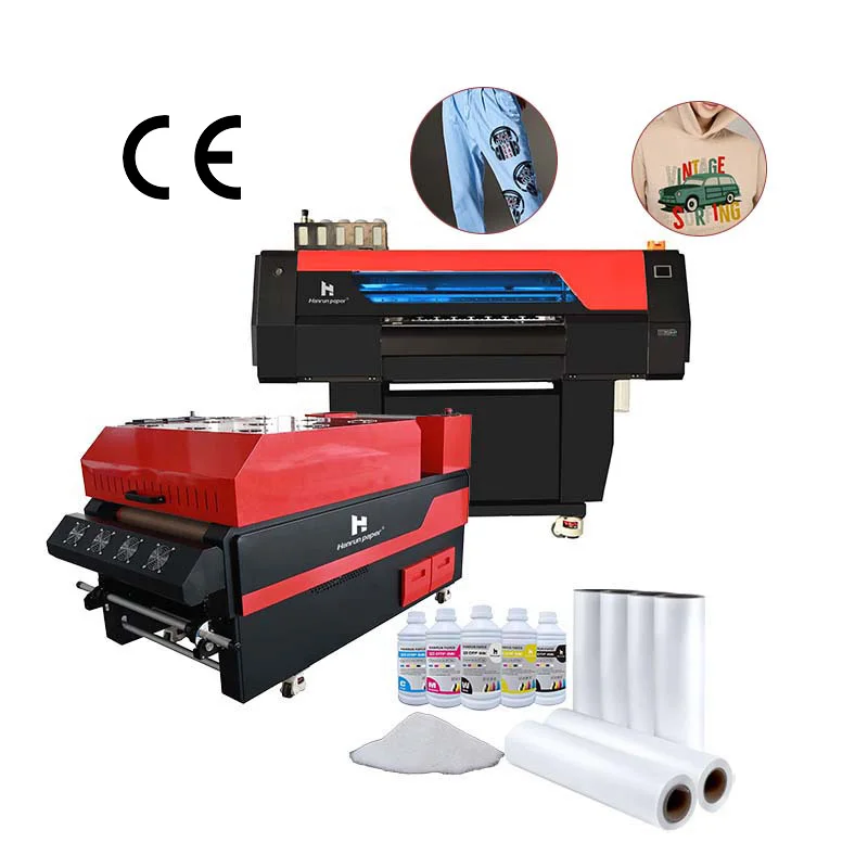 dtf new 2024 60cm dual head i3200 impresora dtf textile hanrun printer