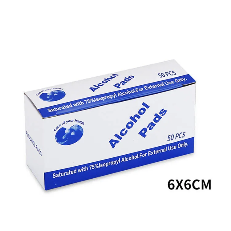 Isopropyl Ce 6x6cm Large Size 1000 Count Of 500 Box Medical Grade 200 Organic Cotton