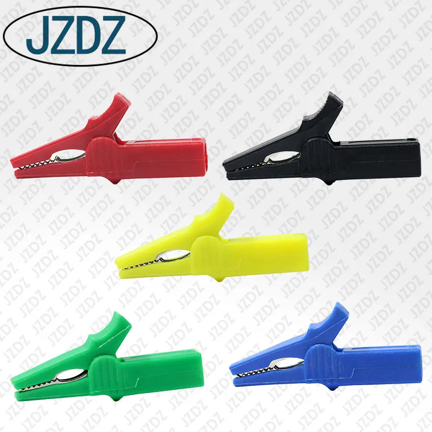 
JZDZ J.60037 труба 4 мм защитный зажим для пистолета типа банан с медным покрытием и никелевой вставкой изоляция большая безопасность зажим типа крокодил 