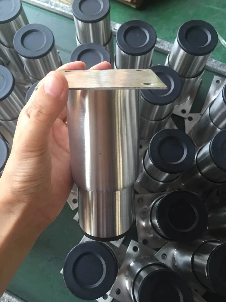 Customized Adjustment Round Tube Stainless Steel Ice Maker Coffee Table Legs