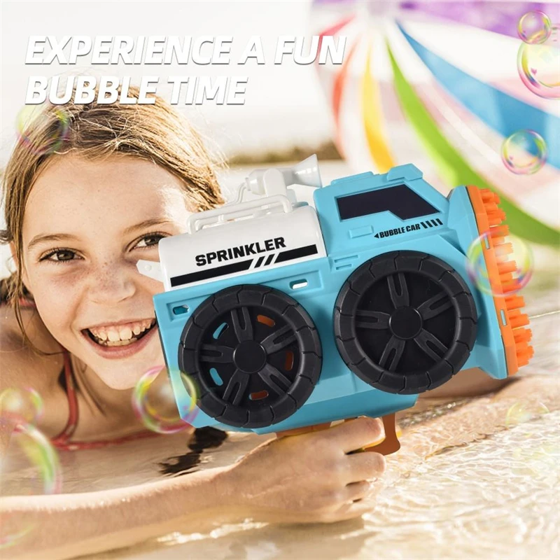 Large Size 139 Holes Electric Bubble Gun Toys Kids Summer Outdoor Soap Water Toys Automatic Bubble Blowing Machine Toy