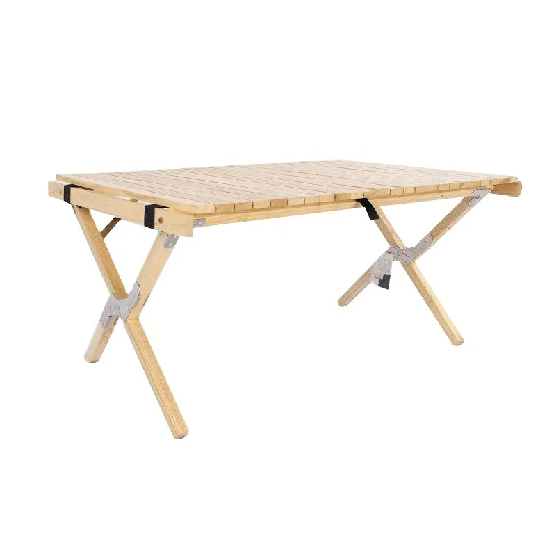 Деревянный складной стол для кемпинга