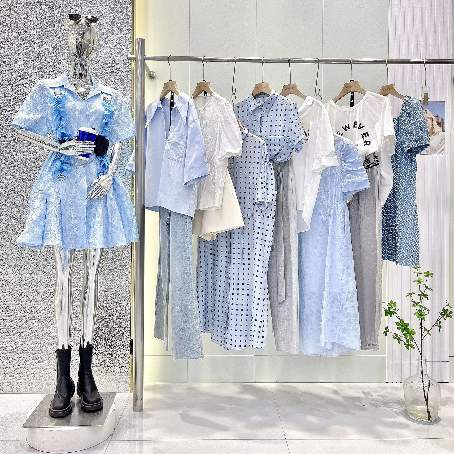 Новинка лета 2023, женские модные платья и пальто, б/у одежда, дешевая штука