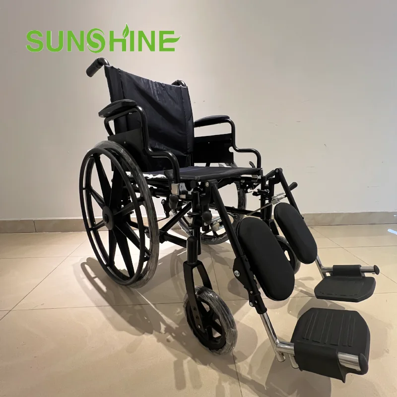 WH969 Light Weight Aluminum Wheelchair Height Adjustable Manual Wheelchair With Nylon Seat and Backrest for the disabled