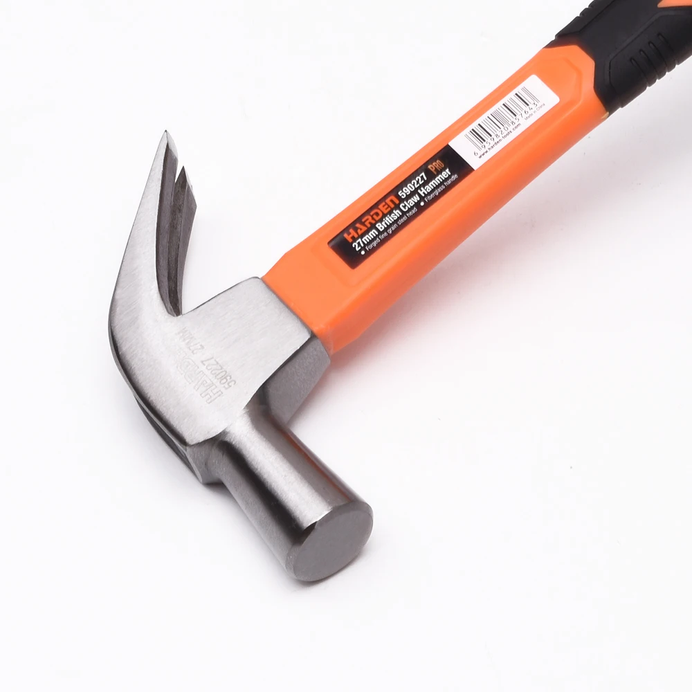 HARDEN 27mm British Claw Hammer with Fiberglass Handle